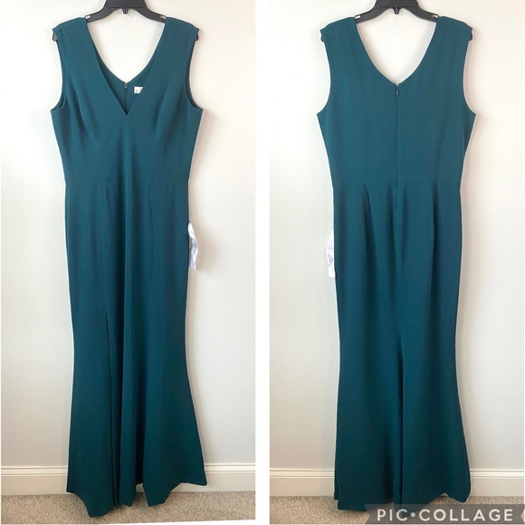 Dress The Population Sandra Gown Pine Green XXL - Picture 3 of 10